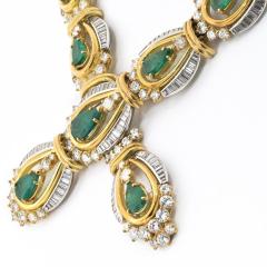  Chaumet Chaumet Emerald Platinum 18K YGDiamond And Green Emerald Ladies Necklace - 4400095