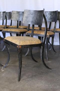  Ched Berenguer topacio Set of 10 Metal Klismos Chairs by Ched Berenguer Topacio - 3531841