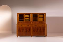  Chiavari Cherrywood credenza with bookcase Canciani manufacture Chiavari Italy 1940s - 4316993