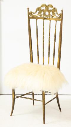  Chiavari Chiavari Brass Sheepskin Chair - 1607336