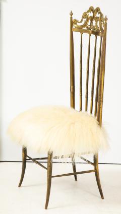  Chiavari Chiavari Brass Sheepskin Chair - 1607337