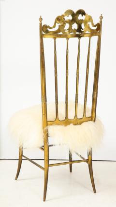  Chiavari Chiavari Brass Sheepskin Chair - 1607338