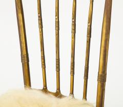  Chiavari Chiavari Brass Sheepskin Chair - 1607343