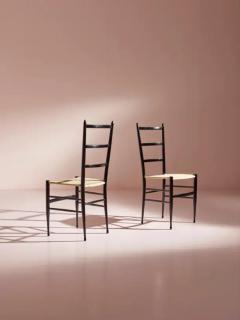  Chiavari Enrico Delmonte set of four Gobbetta chairs Chiavari Italy 1960s - 3473129