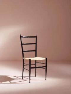  Chiavari Enrico Delmonte set of four Gobbetta chairs Chiavari Italy 1960s - 3473268