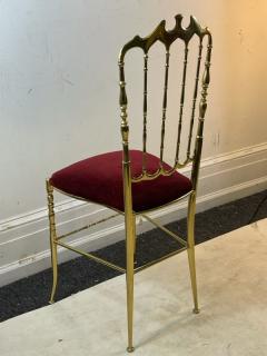  Chiavari GLAMOROUS PAIR OF ITALIAN BRASS CHIAVARI CHAIRS - 2186151