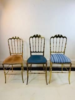  Chiavari HIGH STYLE TRIO OF BRASS CHIAVARI CHAIRS - 1178026