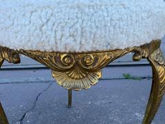  Chiavari Pair Of Italian Chiavari Brass Ottomans - 4676595