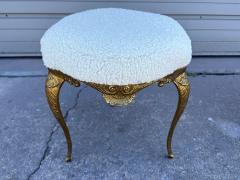  Chiavari Pair Of Italian Chiavari Brass Ottomans - 4676601