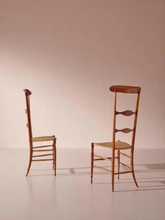  Chiavari Pair of Campanino High Back Chairs Produced by Sabbadini Chiavari Italy 1960s - 3469423