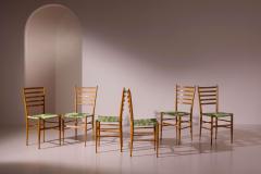  Chiavari Set of six Cinque Stecche Chiavari chairs Italy 1950s - 4342337