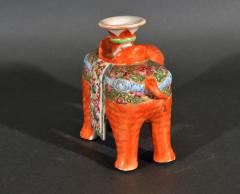  Chinese Porcelain Chinese Export Porcelain Canton Famille Rose Elephant Candlestick - 1618541