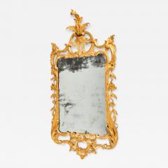  Chippendale Style A Georgian Chippendale period gilt wood mirror - 2436243