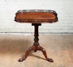  Chippendale Style Georgian Padouk Fretwork Tea Table - 1788967