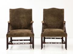  Chippendale Style Matched Pair of George III Gainsborough Chairs - 3210005