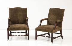  Chippendale Style Matched Pair of George III Gainsborough Chairs - 3210007
