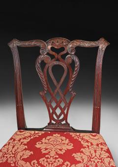  Chippendale Style Pair of Chippendale Style Carved Mahogany Side Chairs - 4800585