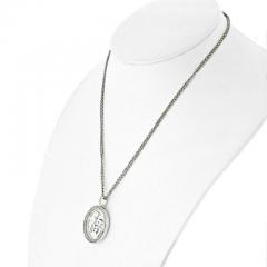  Chopard CHOPARD 18K WHITE GOLD GOOD FORTUNE DIAMOND ROUND PENDANT - 2292097