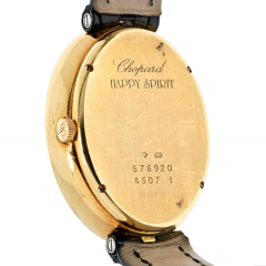  Chopard CHOPARD 18K YELLOW GOLD HAPPY SPIRIT DIAMOND MOTHER OF PEARL LADIES WATCH - 3019808