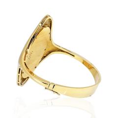  Chopard CHOPARD 1970S 18K YELLOW GOLD TIGER EYE WATCH - 1743670