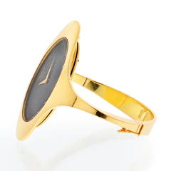  Chopard CHOPARD ELLIPSE 18K YELLOW GOLD 1970S OVAL DIAL 5038 BLACK DIAL WATCH - 3356951