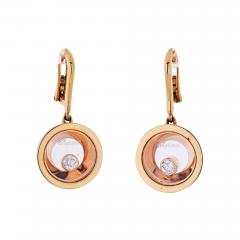  Chopard CHOPARD HAPPY DIAMONDS 18K ROSE GOLD EARRINGS - 1829261