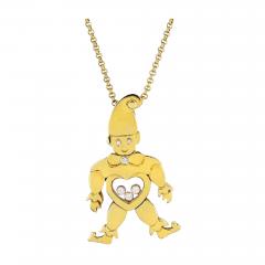  Chopard CHOPARD HAPPY DIAMONDS 18K YELLOW GOLD CLOWN PENDANT - 1829263