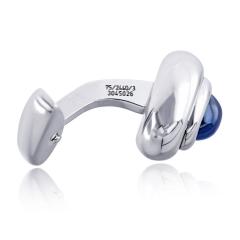  Chopard Chopard 18K White Gold Sapphire Mens Cuff Links - 4762188