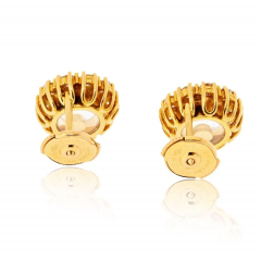  Chopard Chopard 18K Yellow Gold Happy Diamond Round 1 20cttw Stud Earrings - 3992036