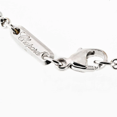  Chopard Chopard Happy Diamonds 18K White Gold 0 72cttw Diamond Love Word Necklace - 4013741