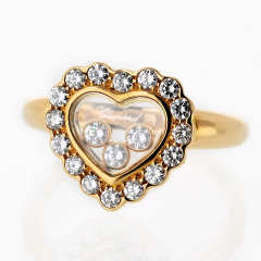  Chopard Chopard Happy Diamonds 18K Yellow Gold 0 47cttw Heart Diamond Ring - 4013760