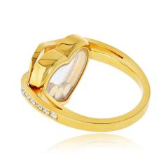  Chopard Chopard Happy Diamonds 18K Yellow Gold Happy Diamonds Heart Ring - 4762194