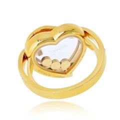  Chopard Chopard Happy Diamonds 18K Yellow Gold Happy Diamonds Heart Ring - 4762195
