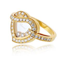  Chopard Chopard Happy Diamonds 18K Yellow Gold Happy Diamonds Heart Ring - 4762199