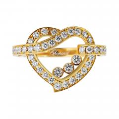  Chopard Chopard Happy Diamonds 18K Yellow Gold Happy Diamonds Heart Ring - 4762532