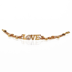  Chopard Chopard Happy Diamonds 18K Yellow Gold Love 0 28cttw Diamond Bracelet - 4013730