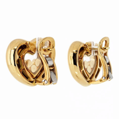  Chopard Chopard Happy Diamonds 18K Yellow Gold Three Diamond Floating 0 25cttw Earrings - 4013774