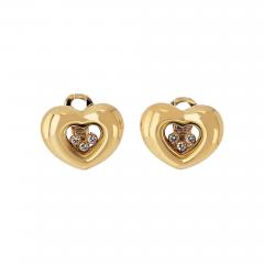  Chopard Chopard Happy Diamonds 18K Yellow Gold Three Diamond Floating 0 25cttw Earrings - 4015452