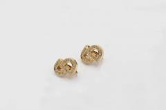  Christian Dior Christian Dior CD initial clip on earrings gold plated metal - 3677658