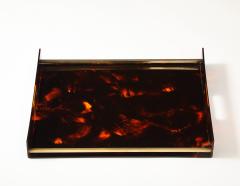  Christian Dior Christian Dior Faux Tortoise Brass Tray France c 1960 70 s - 4509909