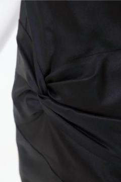  Christian Dior Christian Dior by John Galliano Black Satin Silk Lined Knot Dress - 3649196