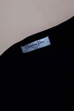 Christian Dior Christian Dior by John Galliano Black Satin Silk Lined Knot Dress - 3649242