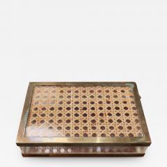  Christian Dior Lucite and Cane Box in the style of Christian Dior France 1970s - 2530198