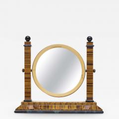  Christian Dior RARE TIGER EYE AND GILT BRASS TABLE MIRROR BY CHRISTIAN DIOR - 2459905