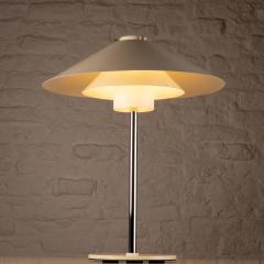  Christian Hvidt Design White Trapez Table Lamp by Christian Hvidt for Nordisk Solar Denmark 1970s - 2981257