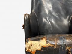  Christiansen Larsen Svend ge Madsen Highback Chair Leather Nut Wood Denmark 1947 - 4582949
