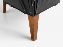  Christiansen Larsen Svend ge Madsen Highback Chair Leather Nut Wood Denmark 1947 - 4582950