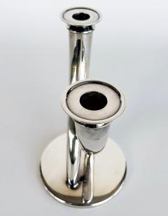  Christofle 1950s Gio Ponti Cornucopia Candelabra for Christophle France Stamped - 4549284