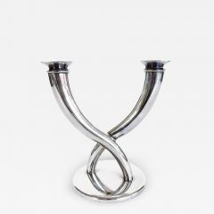  Christofle 1950s Gio Ponti Cornucopia Candelabra for Christophle France Stamped - 4553366