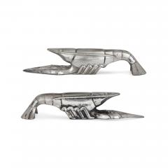  Christofle A 12 piece Art Deco silver plated knife rests set in the manner of Christofle - 2712492